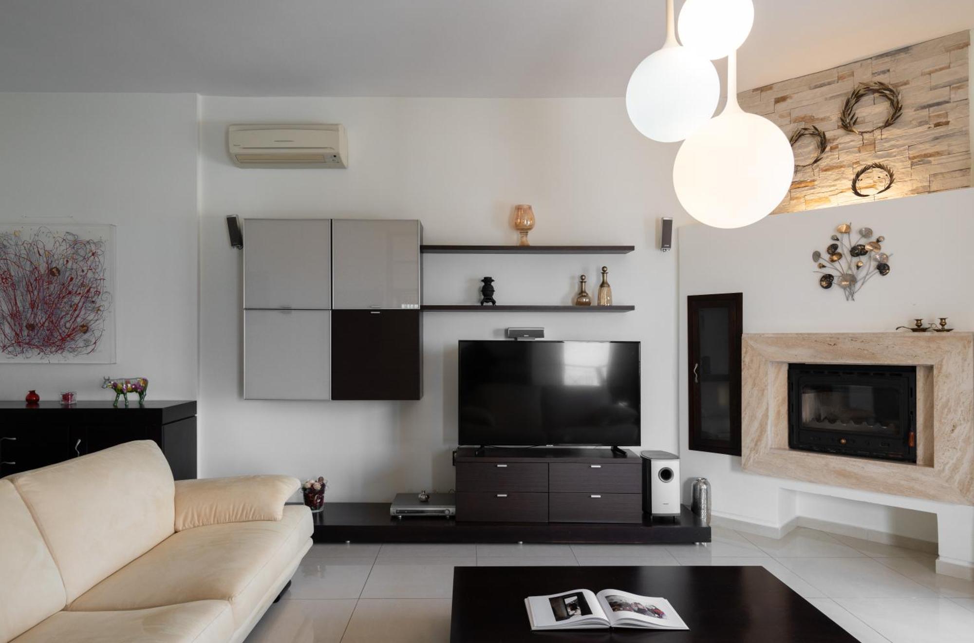 Central Seaview Heven Apartment In Фира Екстериор снимка