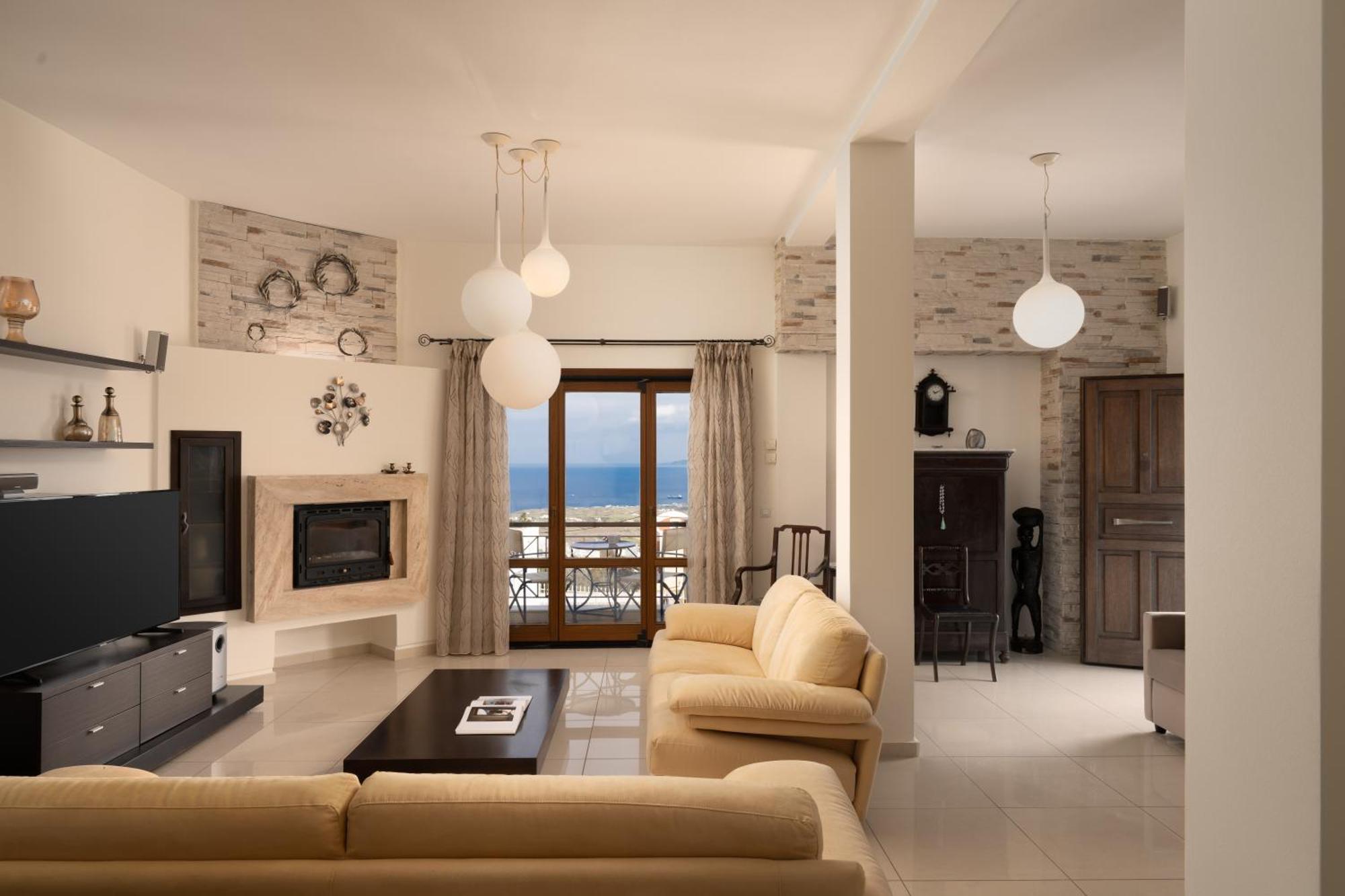 Central Seaview Heven Apartment In Фира Екстериор снимка