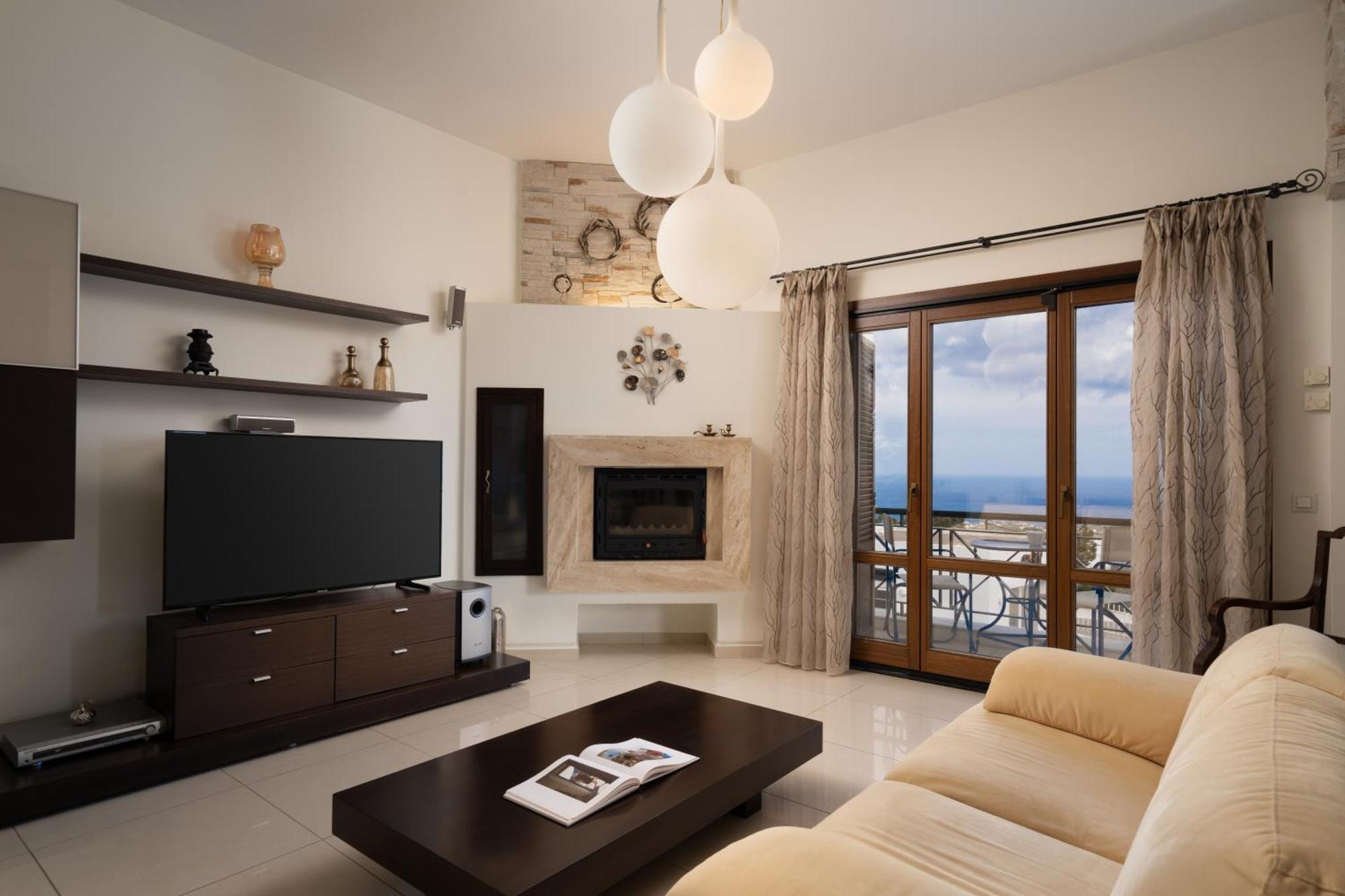 Central Seaview Heven Apartment In Фира Екстериор снимка